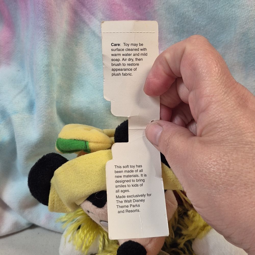 Walt Disney World Mickey Mouse Scarecrow Bean Bag Toy - New - Picture 3 of 6